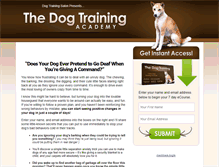 Tablet Screenshot of dogtrainingsalon.com